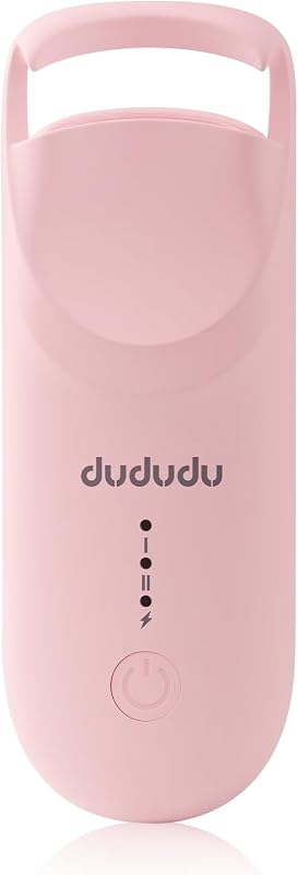 Rizador de pestañas calentado, mini rizador de pestañas eléctrico portátil de tamaño de viaje, temperatura ajustable de 2 niveles y recarga tipo C, calor 10S estilo 3S elevación 24H para curvas naturales duraderas sin esfuerzo