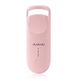 DUDUDU Heated Eyelash Curler, Portable Travel-Size Mini Electric Heated Lash Curler - 2-Level Adjustable Temp & Type-C Recharge, 10S Heat 3S Style 24H Lift for Long-Lasting Natural Effortless Curves