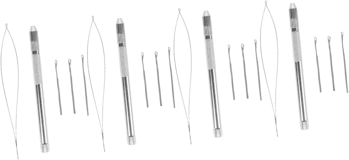 Gadpiparty 3sets Dreadlock Crochet Hook Ergonomic Grip Detachable Needles for Easy Replacement Tool for Creating Dreadlocks Includes Smooth Crochet Needles for Braiding