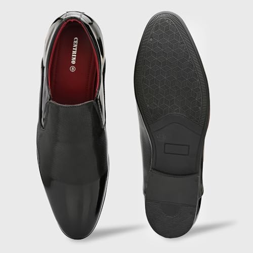 Image of Centrino Mens Slip-on Shoes | Slip On Cushioned Insole Formal Shoe |Premium Craftsmanship & Durable Build |Classic, Timeless Durable Formal Shoes with a Smart and Sleek Upper, Crafted Material (9754)