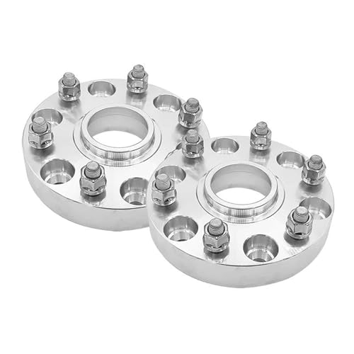 �n�u�Z���g���b�N�z�C�[���X�y�[�T�[ Compatible With GX 2004-2020 2021 2022 2023 2024 2PCS �ԗp�z�C�[���X�y�[�T�[�A�_�v�^�[ 6x139.7 �n�u�Z���g���b�N 106mm For �{���g: M12x1.5