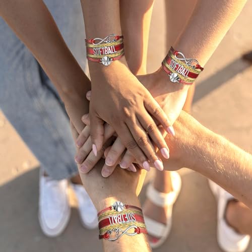Image of Gymnastics Bracelets for Girls Gifts for Teen Girls,Teams Initial Charm Jewelry,Sport Ballerina Birthday Christmas Gifts