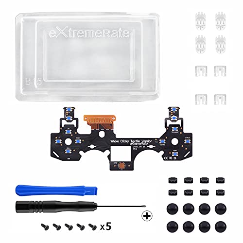 Extremerate P4MD003 Whole Tactile Clicky Kit For Ps4 Controller Shoulder Face Dpad Buttons thumb #3