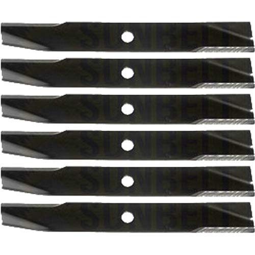 Paquete de 6 cuchillas de repuesto para cortacésped XHT, para caballos de tororueda, 106078, 16 x 2 pulgadas, agujero de 0,75 pulgadas