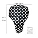 Tainada Water Resistant Bike Seat Bicycle Rainproof Dustproof Saddle Cover with Portable Storage Bag (Black White Polka Dots)