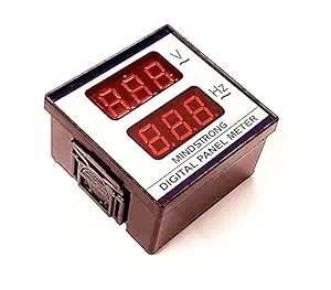ERH India (1 Pc) Digital Frequency Meter 0-90 Hz with Digital Voltage Meter 0-500v AC. Frequency with Voltage Meter 220v-240v AC