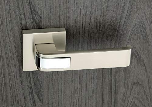 HARMONUS, Rose Mortise Door Handle Set, Matt/CP Finish (Lock)