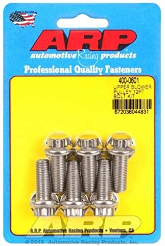 ARP 400-0601 Bolt Kit (Upper blower pulley SS 12pt)