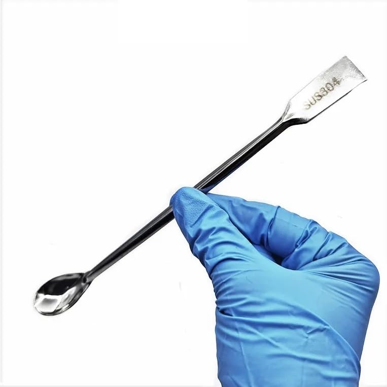 Stainless Steel Drug Spoon Set Use for Chemistry/Medical/Dental Experiment Medicines in Lab Reagents Spatula Weigh Spoon 12/PK