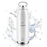 WODIS 32ounce Luxury Water Bottle Insulated Flask,18/8 Stainless Vacuum Hot & Cold Thermos Mug, Sports and Outdoor Travel, Camping, Hiking Beverage Metal Canteen