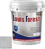 Louis Forest Epoxy Floor Paint, Epoxy Colored Sand Floor Paint, Concrete ?????, High-Gloss Marble Effect Paints, Waterproof And Non-Slip, Suitable For Indoor And Outdoor Use (Cover 135 sq. ft,Light Gray)