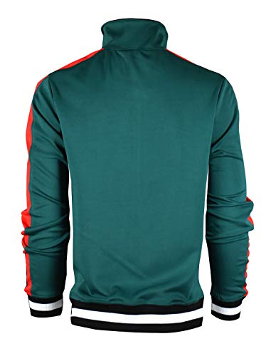 Image of SCREENSHOT-TRACK JACKET Mens Urban Hip Hop Premium Track Jacket - Slim Fit Side Taping Sportswear Urbanwear Streetwear Top