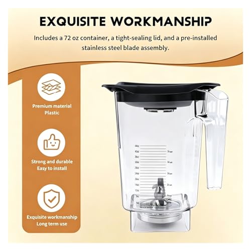 Pichet de remplacement 72 oz pour blender Blendtec et modèle A67Z