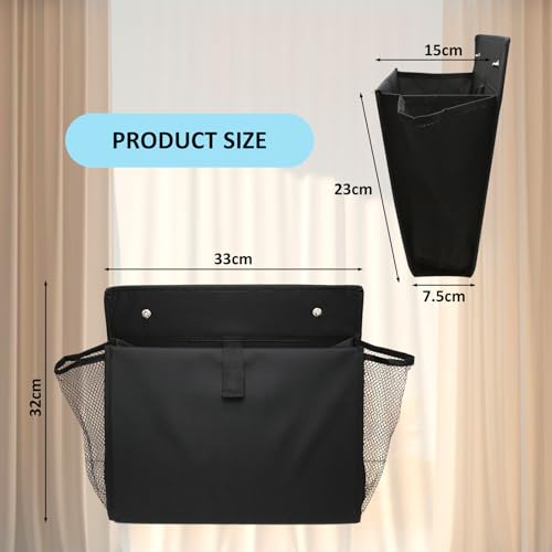 Rwbimti 2 Stück Wohnmobil Organizer, Ohne Bohren Selbstklebend Hängeregal, Camping Tragbar Tür Organizer Mit GroßEn Taschen, Faltbare Wohnmobil-Organisator-Tasche für Wohnmobilenen Camping