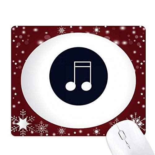 Tapis de souris doublé demiquaver notes de musique en hiver