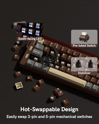 Mechanical Keyboard Wireless Hot-Swappable