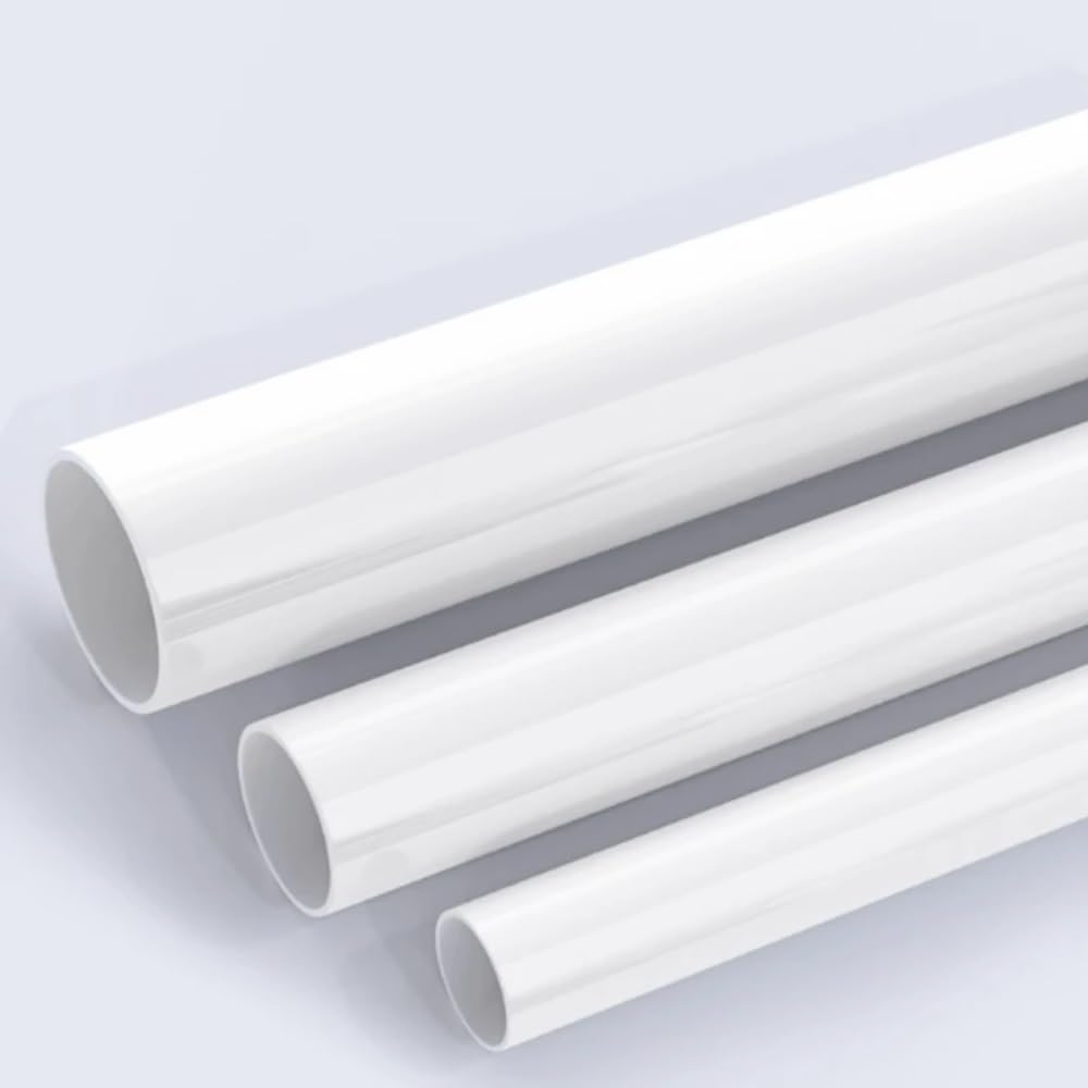 Tuyau en PVC Blanc - Lot de 2 raccords d'irrigation for Aquarium et Jardin de 500 mm, diamètre extérieur 6-20 mm(8x10mm)