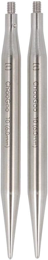 ChiaoGoo Twist SS Lace Tips, 3" (8 cm) [L], US 10 (6 mm)