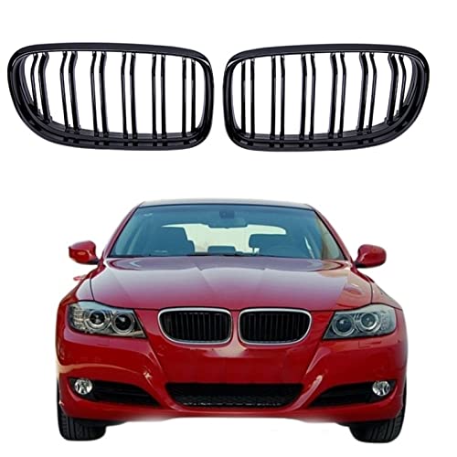Grille de calandre voiture pour BMW Série 3 E90 E91 2009 2010 2011 2012 double ligne
