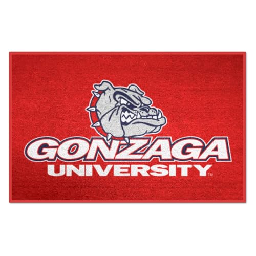 FANMATS 1945 Gonzaga Bulldogs Starter Mat Accent Rug - 19in. x 30in. | Sports Fan Home Decor Rug and Tailgating Mat - Red