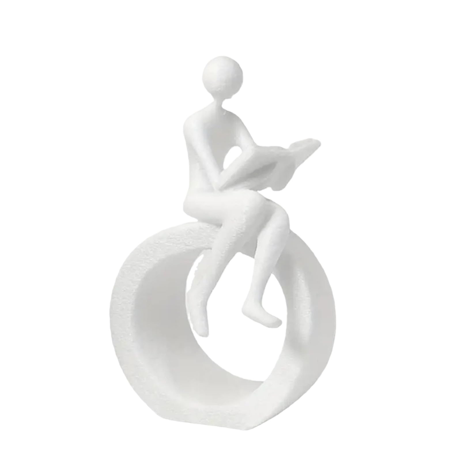 NVOQILIN Abstract Art Reading Statue Moderns Bookshelf Decor Sculptures Collectibles Abstract Art Sculpture Home Decors