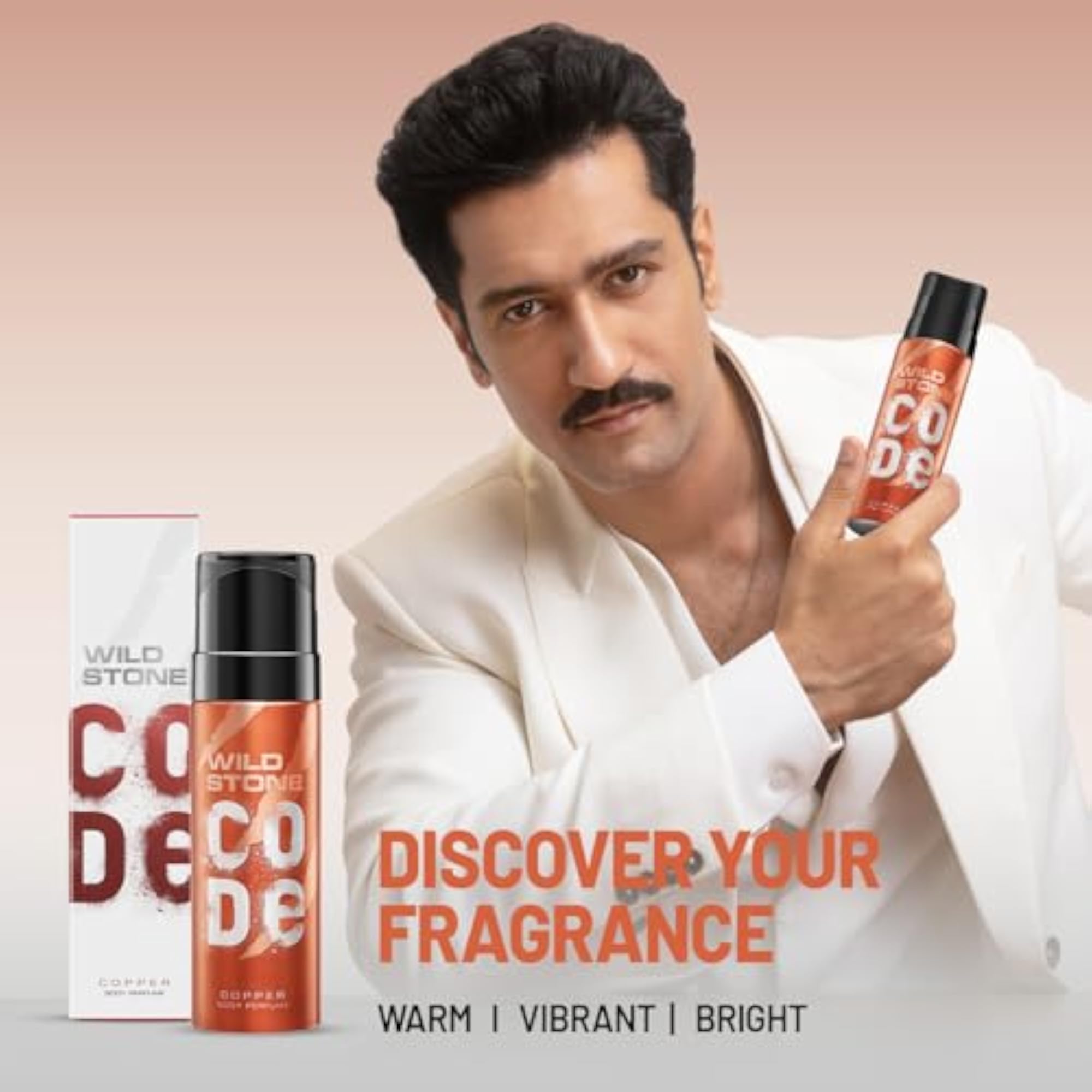 Chrome, Copper And Titanium Body Perfume Spray For Men, Pack Of 3
