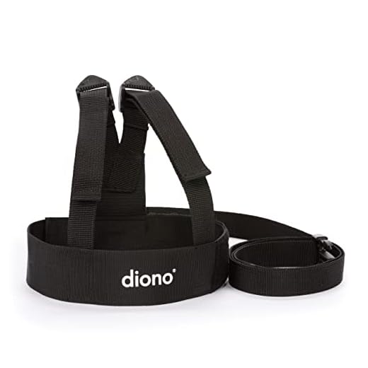 Diono - Correa para niños con arnés (cinta de 1,2 m), color negro