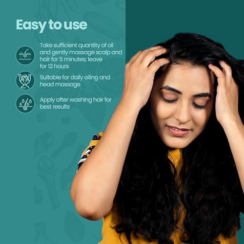 Image of Krishna's Kesharogyam Ayurvedic Hair Oil - 100 ml for Strong Hair with 15 Ayurvedic Herbs | Amla Jatamasi Right hair growth oil| Paraben Free