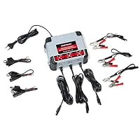 Dino KRAFTPAKET 3x2A-6V/12V Erhaltungsladegerät/2A je Output/Intelligentes und vollautomatisches Ladungserhaltungsgerät/Für Blei-Säure, GEL, EFB, AGM-Batterie/KFZ-Batterie-Ladegerät für Auto Motorrad – Ansicht 3