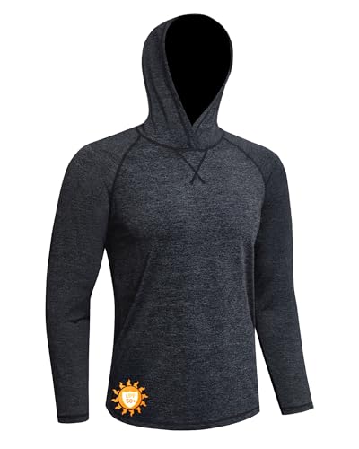 MEETWEE T-Shirt Homme Manches Longues Capuche UPF 50+ Protection UV – Haut Été Séchage Rapide...