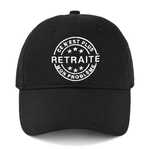 Toctax Casquette Baseball Personnalisée Cadeau Original Départ retraite Homme/Femme - Idée Cadeau Humoristique - Accessoire Déco retraite