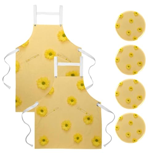 Tablier de cuisine pour nettoyage de la maison et restaurant, lot de 2 contre les taches
