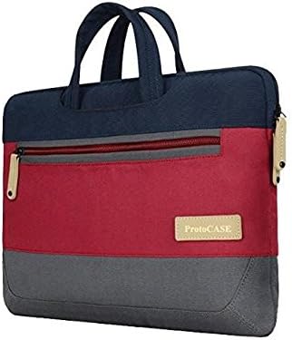 ProtoCASE 15-Inch Laptop and Tablet Carrying Bag, [2 in 1] Laptop Sleeve Case Cover with Side Pockets for 15" MacBook Pro Retina, Ultrabook, Surface Book, iPad Pro Sleeve (Vintage Stripes)
