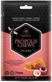 Honey Propolis Lychee Ginger Chews, 1.25 oz (Pack of 12)