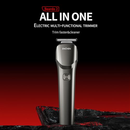 Image of ENCHEN Beard02 Electric Beard Trimmer for Men,Grooming Kit for Man All In One for Private Parts&Beard&Full Body&Hair,4 Guide Combs,USB Type-C Charging,90-Min Runtime,LED Indicator