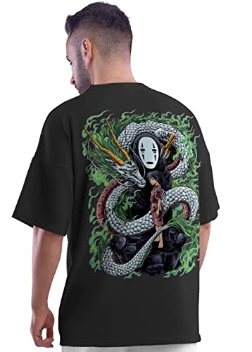 Image of crazymonk Spirated Away Anime Oversized T-Shirt