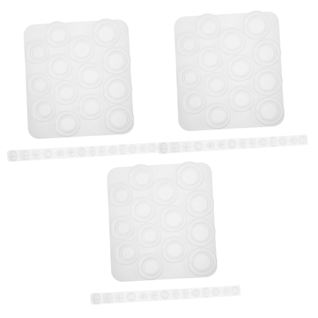 HOMSFOU 3 Set Stampo Silicone per Resina per Creazioni Fai da Te Gemma Stampo Silicone per Epossidici per Regali e Decorazioni Domestiche