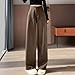 Business Casual Pants for Women High Waisted Wide Leg Dress Pants Fashion Loose Comfy Straight Trousers with Pockets