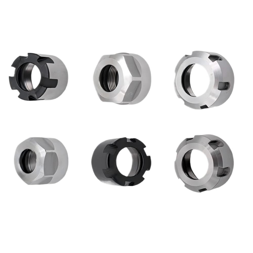 10 tuercas de sujeción de pinza de metal ER8-ER25.(M10x0.75)