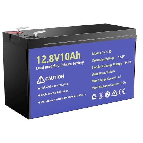 10Ah LiFePO4�o�b�e���[-12V 10Ah LiFePO4���`�E���o�b�e���[ 10A BMS �ی� �ő�4000�f�B�[�v�T�C�N�� �L�����v�A�D���ARV�A�{�[�g�A�g���[�����O���[�^�[�p�̐M�����̍����d��AGM�o�b�e���[�̌���