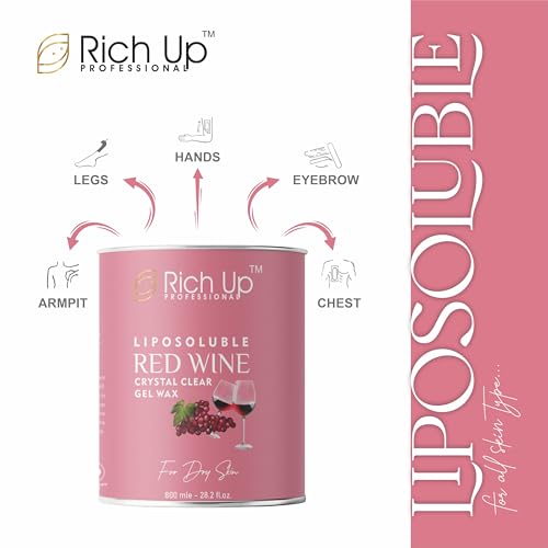 Image of Liposoluble Blueberry Crystal Clear Gel Wax, Normal Skin, 800ml, Painless Hair Removal with Vitamin C | Get 60 ml After Wex Oil & Gel And Facial Kit Free (Red Wine)