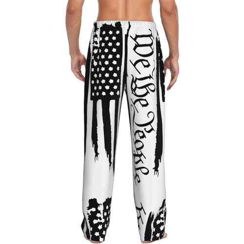 Men's Pajama Pants Mens PJs Sleepwear Bottoms Sleep Lounge Long Pants Relaxation Wide Leg Slacks with Pockets3