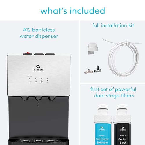 Image of Avalon A12 Countertop Bottleless Water Dispenser, 3 Temperatures, Self Cleaning, Stainless Steel