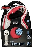 flexi Rollleine New Comfort - rot- L - 8 m, 4000498043806, rot, small & flexi Giant L Gurt 8 m für Hunde bis 50 kg