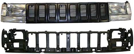 Fits 93-95 Jeep Grand Cherokee Header Panel Grille Headlight Signal Corner Light CH2502104 CH2520121 CH2521120 CH2520120 CH1220110 CH2521121 CH1200142 CH2503104