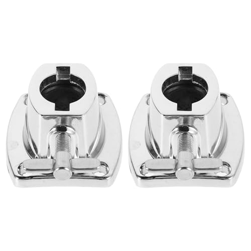Placas base ajustables de metal para batería, 2 piezas miniatura 1