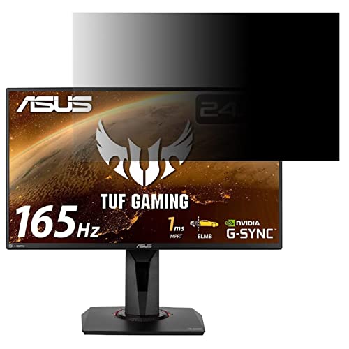 ASUS TUF GAMING VG259QR 向けの 24.5インチ 16:9 覗き見防止 フィルター プライバシーフィルター パソコンPC モニター 液晶保護フィルム 覗き見防止シート ブルーライトカット 反射防止 セキュリティーのぞき見防止 両面使用