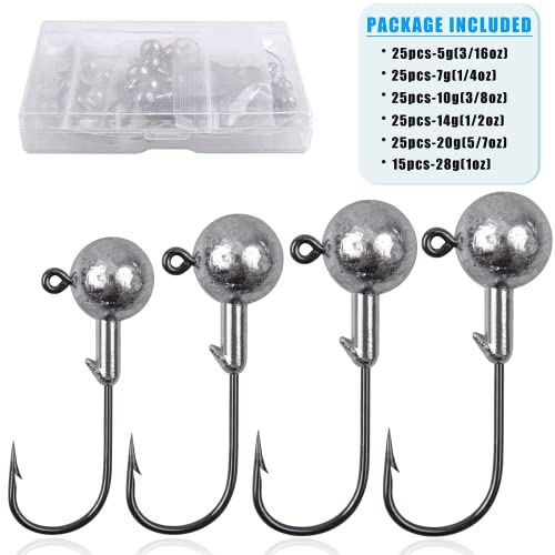 Jigköpfe Angelhaken Set 30stk Gummifische Angeln Jighaken Bleikopf Haken Angelhaken Jighaken mit Round Jighead für… – Bild 6