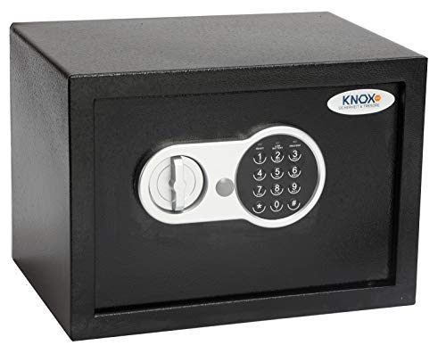 Preisvergleich Produktbild KNOXSAFE KS0KP1601E KNOXPRO 1, Professioneller Safe für Wertgegenstände, Anti Bounce Sicherheitsschloss, Schwarz, 20 x 31 x 20 cm (L x B x H)
