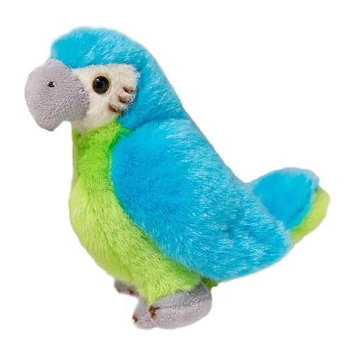Muñeca para hombro - hebilla magnética de la muñeca - muñeca de peluche con imán visible - peluche para loros de simulación suave para casa, oficina, dormitorio